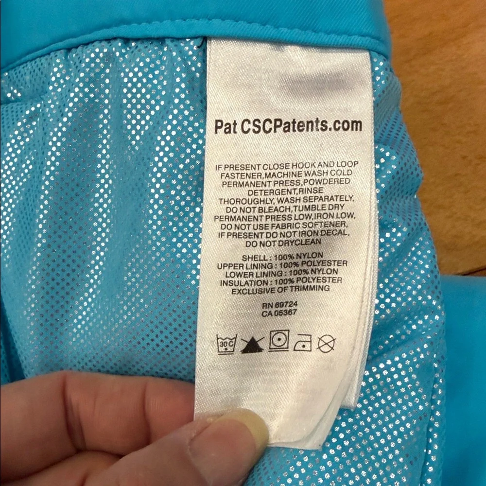 Columbia Kids Bugaboo Insulated‎ Bright Blue Snow Pants with Gray Accents size L